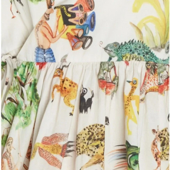 RHODE Vintage 70’s Animal side tie top MED - Picture 2 of 8